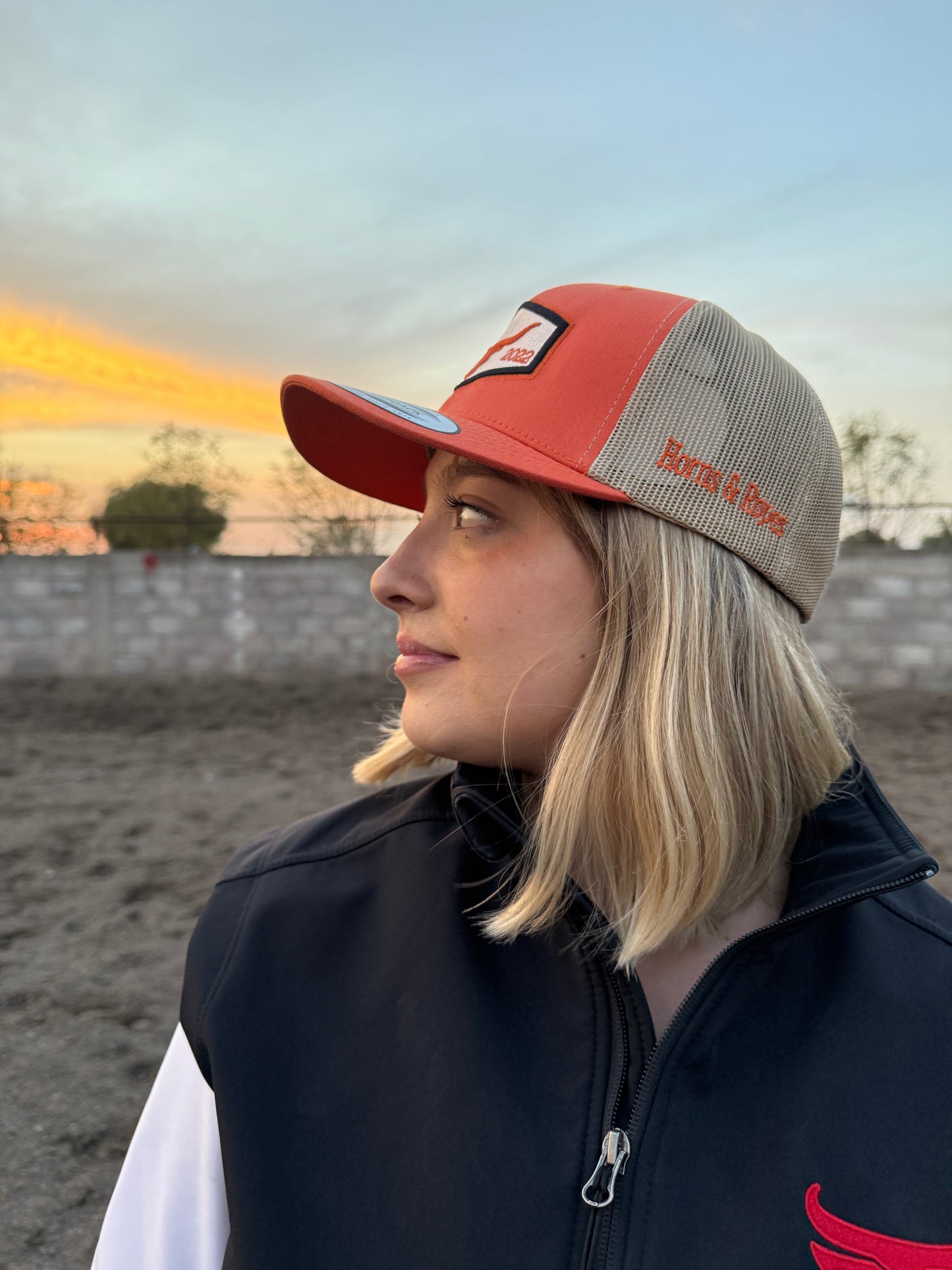 HR Badge Rustic Orange/Khaki